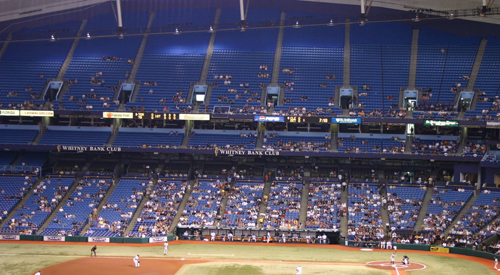 Tampa Bay Rays welcome lowest playoff attendance since 1919